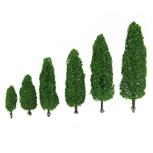 10PCS Willow Trees Model Architectur Train Scenery Layout 9.6cm HO Scale Hot 
